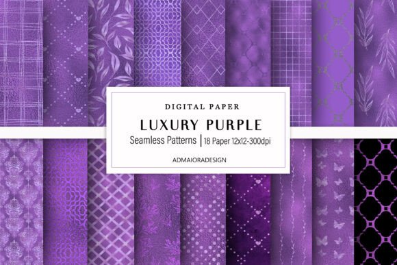 Download Luxury Purple Digital Paper - Premium Bundle