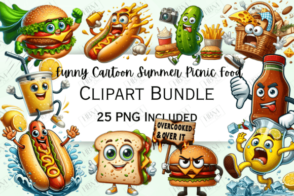 Download Funny Picnic Food Clipart - Food Collection