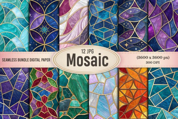 Download Luxury Stained Glass Mosaic Patterns - Premium Resources