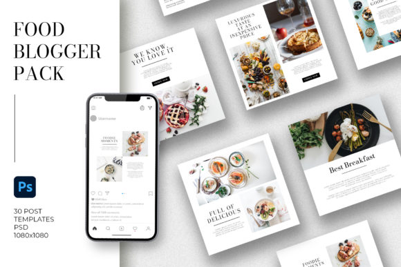 Download Food Blogger Insta Pack - Food Collection