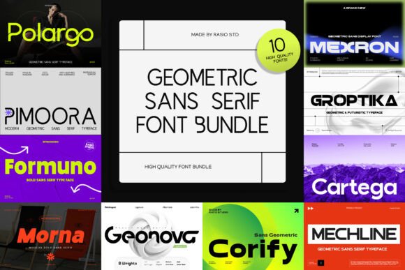 Download Geometric Sans Serif Bundle - Sans Collection